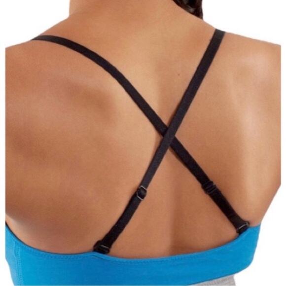 Lululemon Blue White & Black Stripe Contentment Triangle Tank Top, Size 8 - Picture 4 of 14